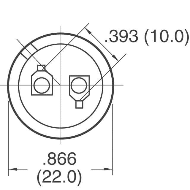 EET-HC2G271HF Panasonic Electronic Components  Condensateurs électrolytiques en aluminium